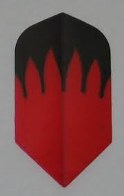 Nylon RipStop Red Black Flames Slim Flight (NX478) - Click Image to Close